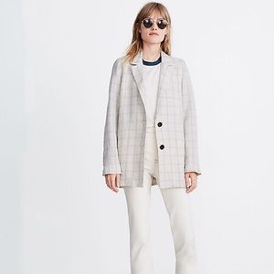 NWOT Madewell Dorset Blazer in Windowpane